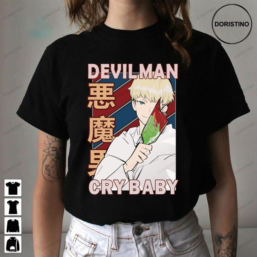Ryo Asuka Devilman Crybaby Anime Design Anime Limited Edition T-shirts
